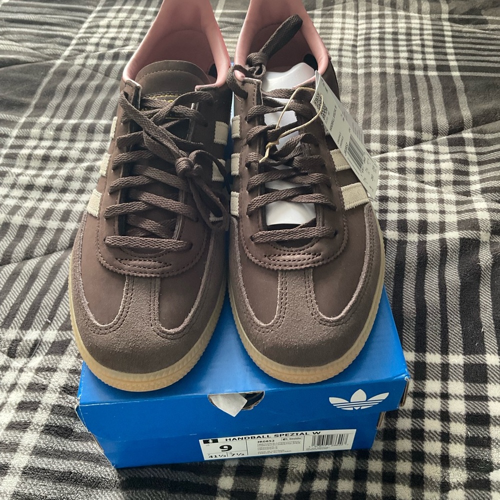 Adidas Brown and Pink Casual Sneakers